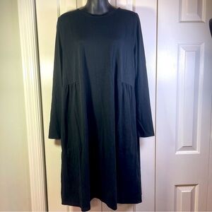 J Jill‎ Black Dress Pockets Large T1